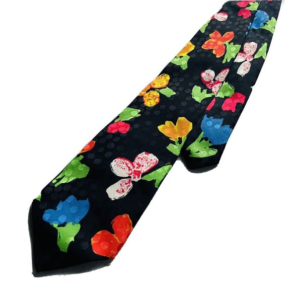 Brioni Italy Silk Neck Tie Floral Art Colorful Pattern Classic Cut 4x59” - Picture 2 of 7
